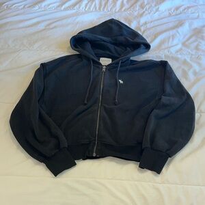 Abercrombie & Fitch Charcoal Zip-Up Hoodie